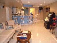 basement finishing included family room, kitchenette and jukebox