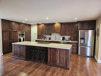 kitchen remodeling Foristell dark brown cabinets lg