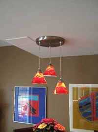 contemporary lighting installation