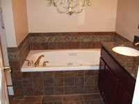 Decorative tile tub surround