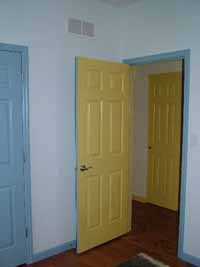 door and trim painting.