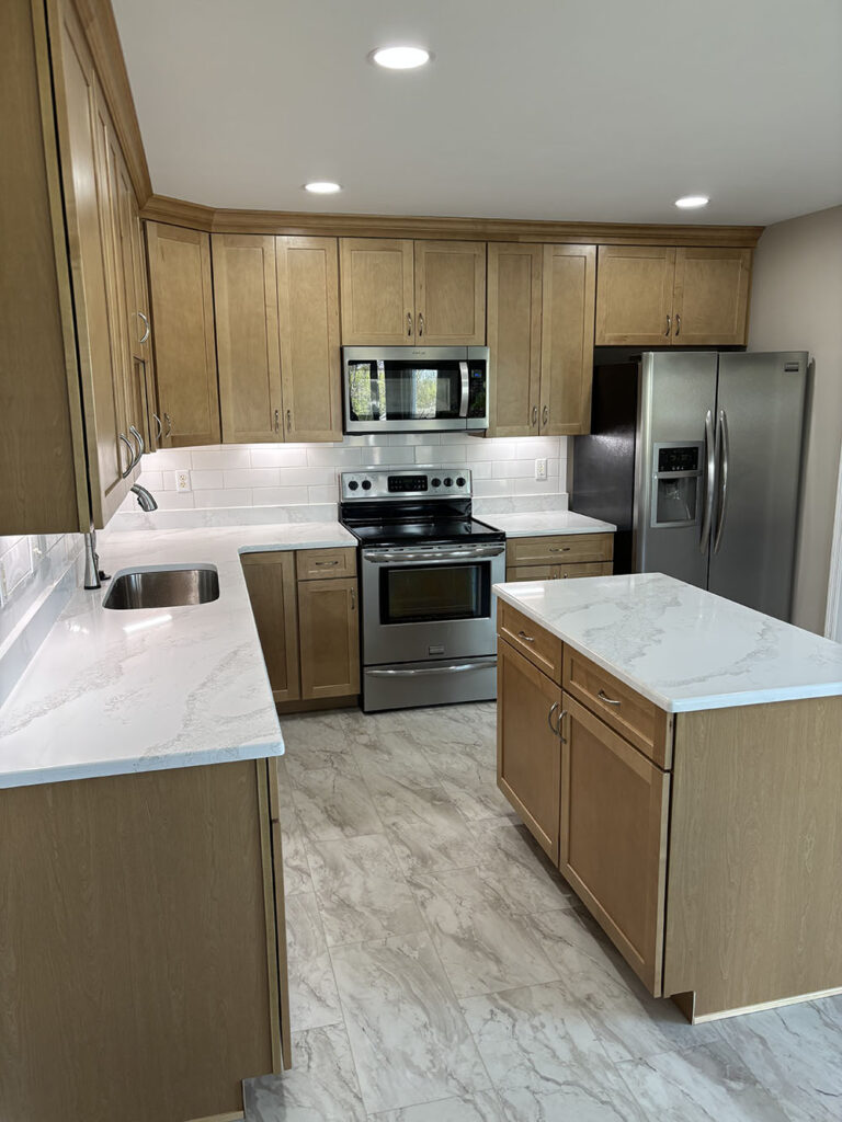 Kitchen with Natural Finish Cabinets (5)