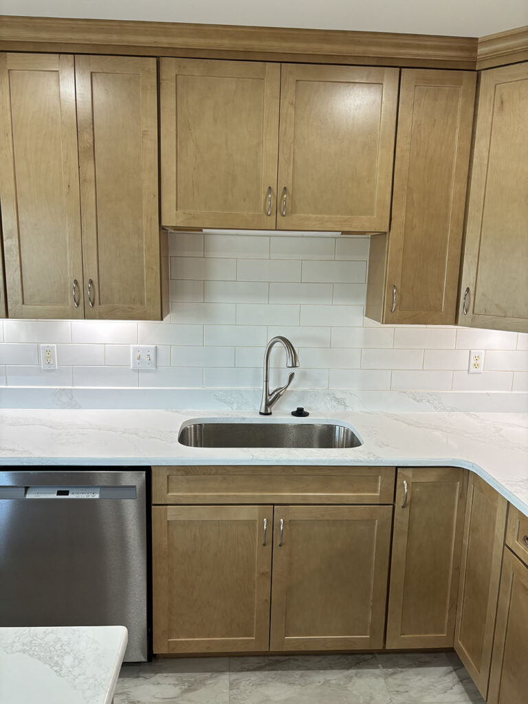 Kitchen with Natural Finish Cabinets (6)