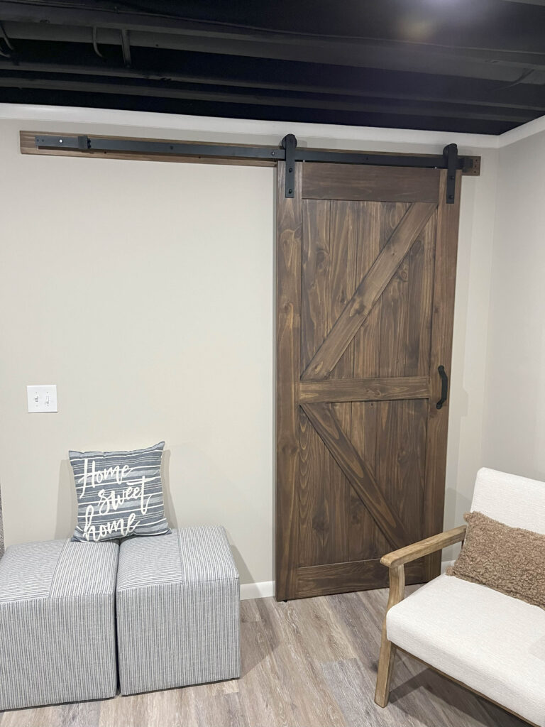 barn door in basement
