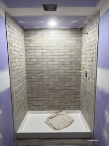 bathroom shower brick tile 2024
